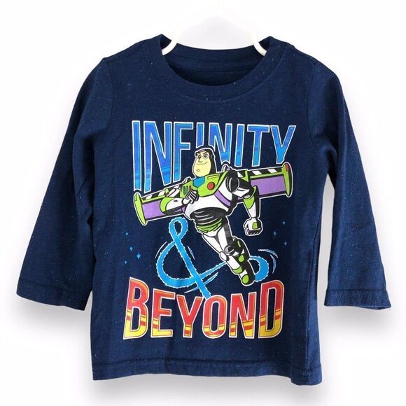 Disney Pixar Size 18 Months Buzz Lightyear Long Sleeve Shirt Infinity And Beyond - Picture 1 of 7
